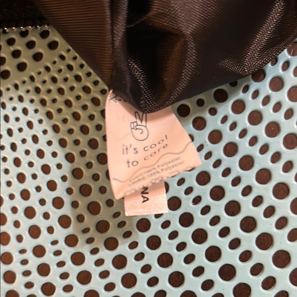 Skinny Dip London Sparkly Black Handbag with Rhinestone Smiley Emoji Patch - Picture 3 of 6